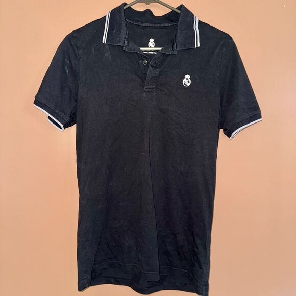 Real Madrid Official Signature Polo - Black - Size Small - Picture 1 of 8